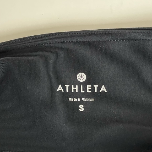 Athleta Black Mesh Leggings Size Small - Picture 2 of 13